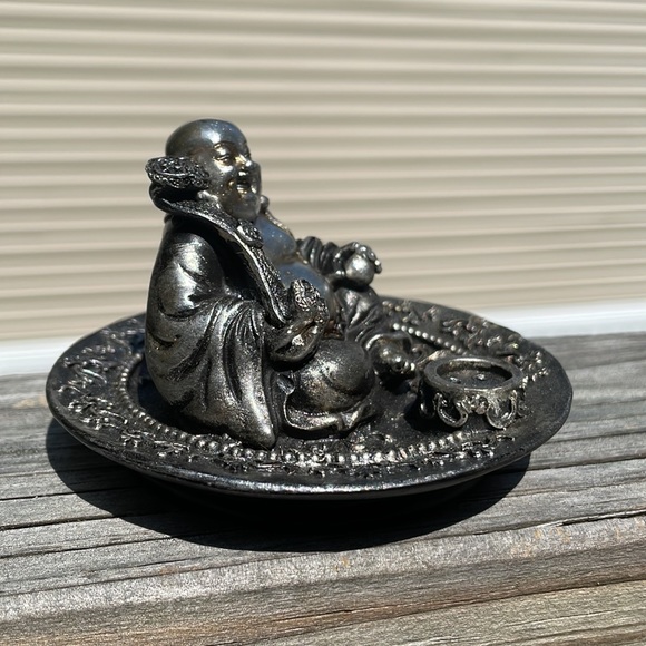 ⚜️Laughing Buddha Incense Holder Sculpture Decor! NWT! - Picture 5 of 7